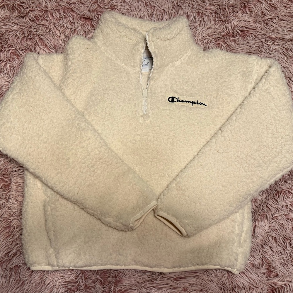Champion white fleece
